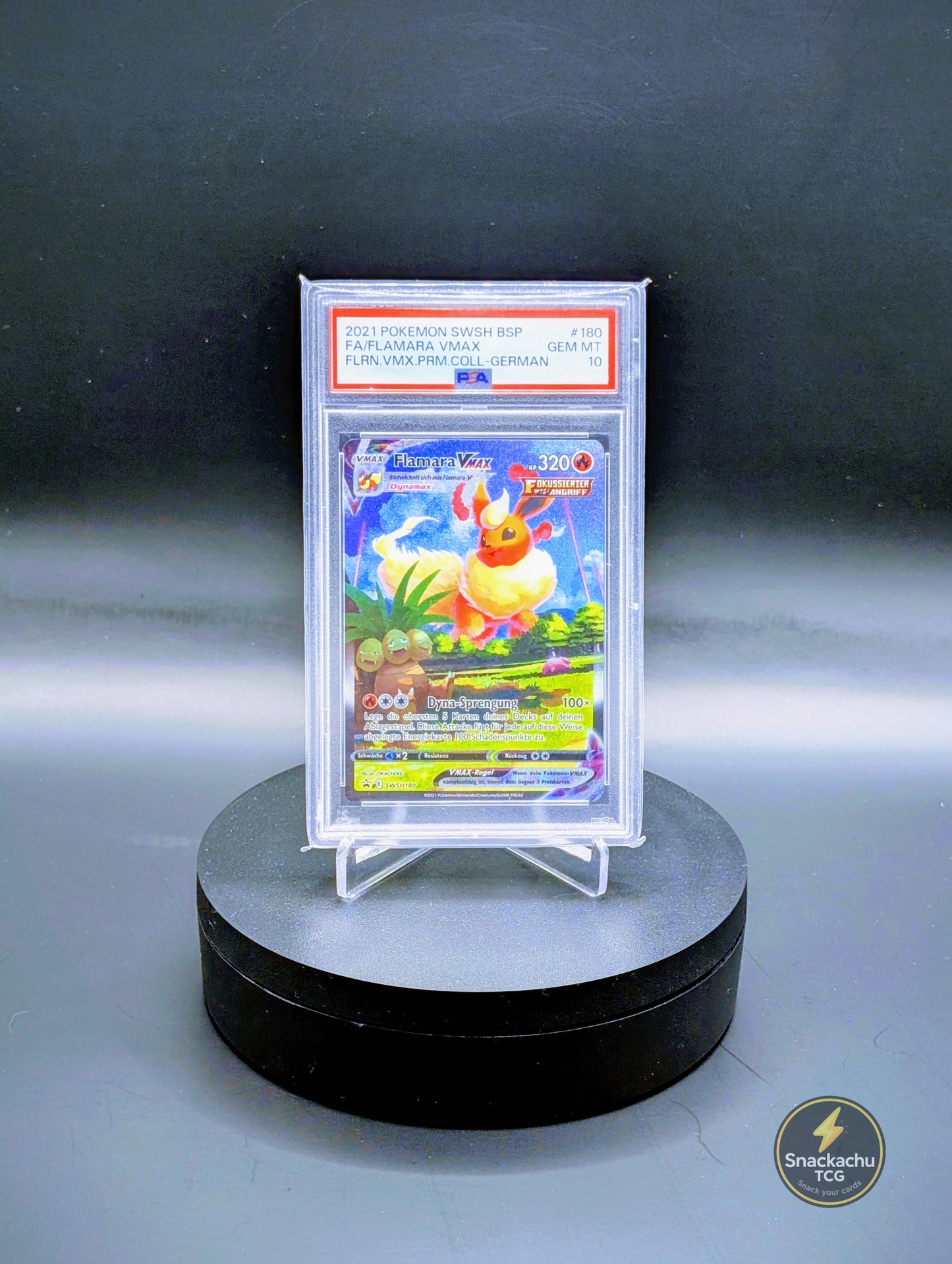 Flamara VMAX - Black Star Promo #180 - Deutsch - PSA 10 Gem Mint