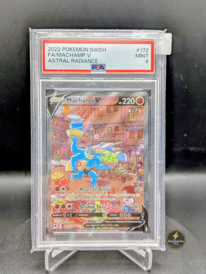 Pokemon  PSA 9 Machamp V #172 - Englisch | Astral Radiance 2022