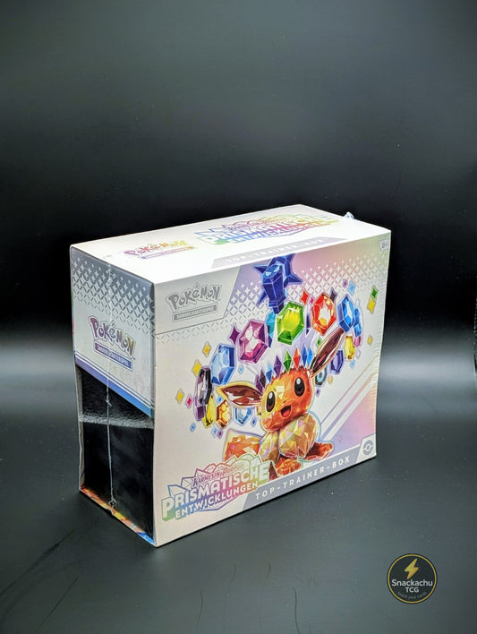 Pokemon Prismatische Entwicklungen Top Trainer Box (Deutsch)