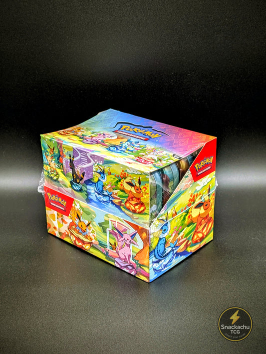 Pokemon Prismatische Entwicklungen Mini Tin Display (Deutsch)