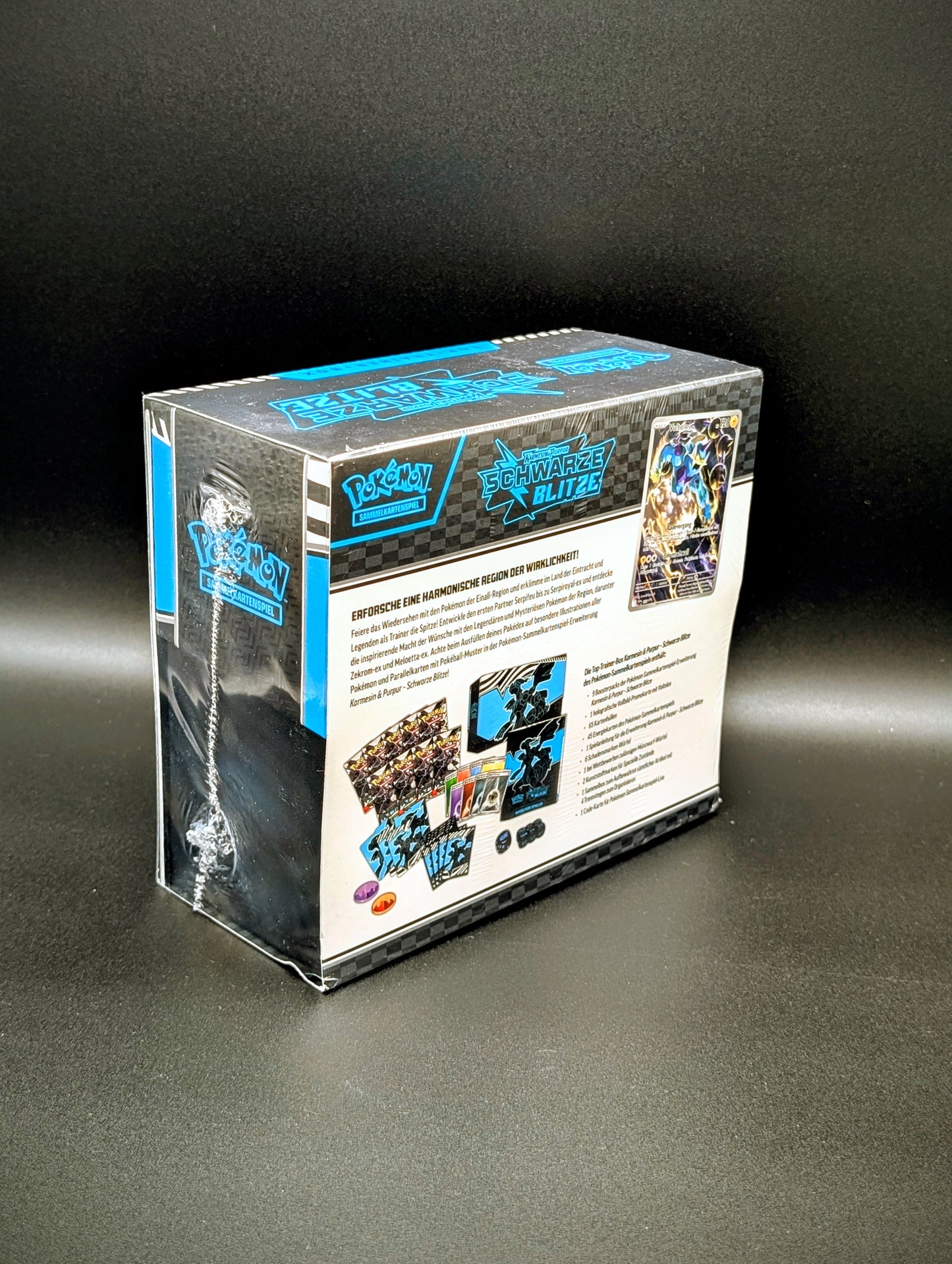 Pokemon Karmesin & Purpur: Schwarze Blitze Top Trainer Box (Deutsch)