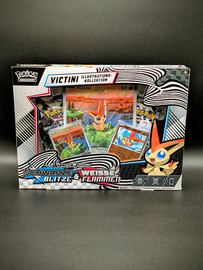 Pokemon Karmesin & Purpur: Schwarze Blitze & Weisse Flammen Victini Illustration Kollektion (Deutsch)