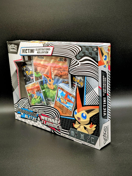 Pokemon Karmesin & Purpur: Schwarze Blitze & Weisse Flammen Victini Illustration Kollektion (Deutsch)