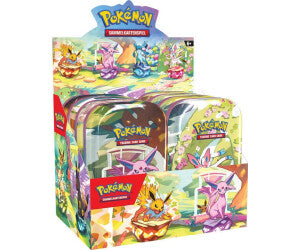 Pokemon Prismatische Entwicklungen Mini Tin Display (Deutsch)